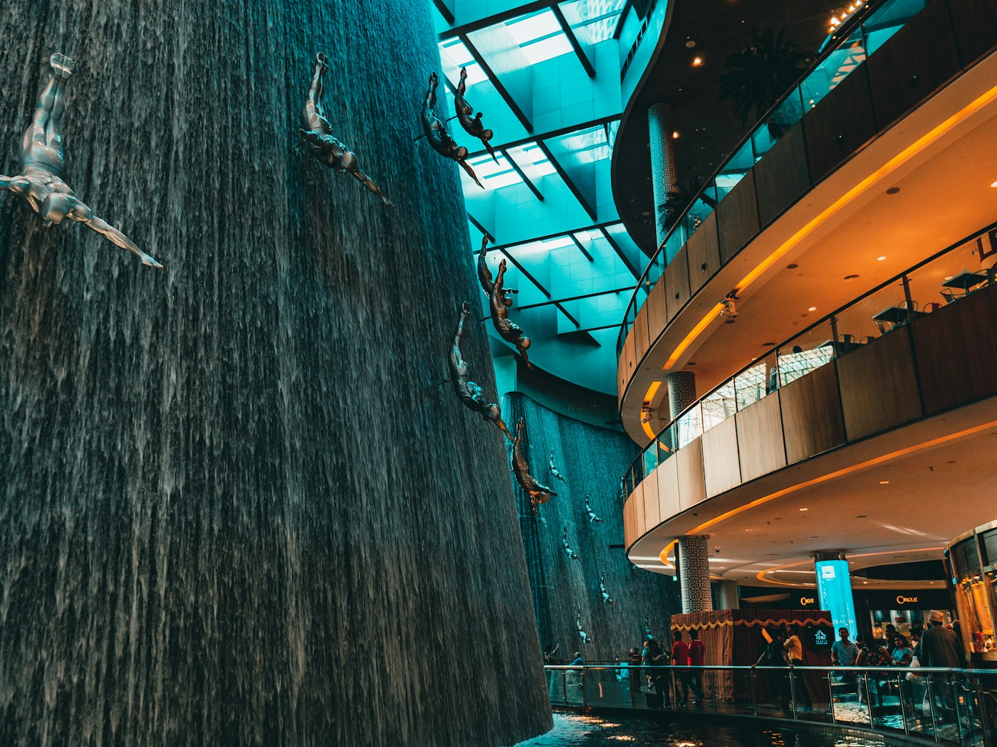 Interior architecture of Dubai Mall